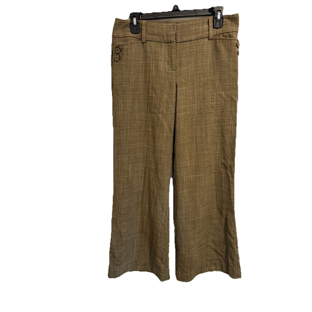 The Limited Womens Brown Wide Leg Cassidy Fit Dress Pants Slacks Trousers Size 6